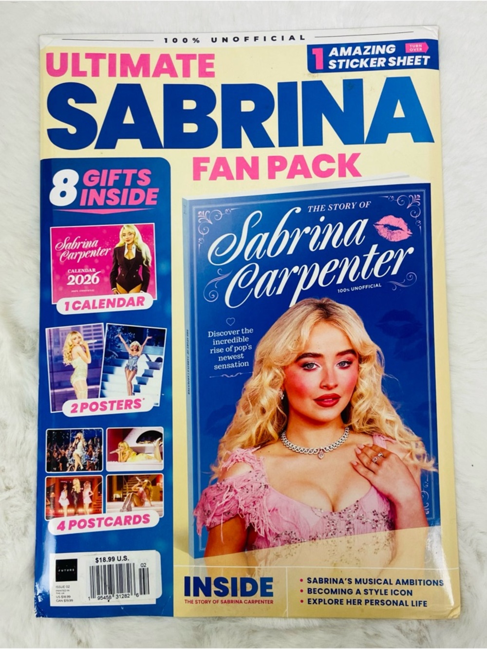 Ultimate Sabrina carpenter Fan Pack - with calendar postcards & poster